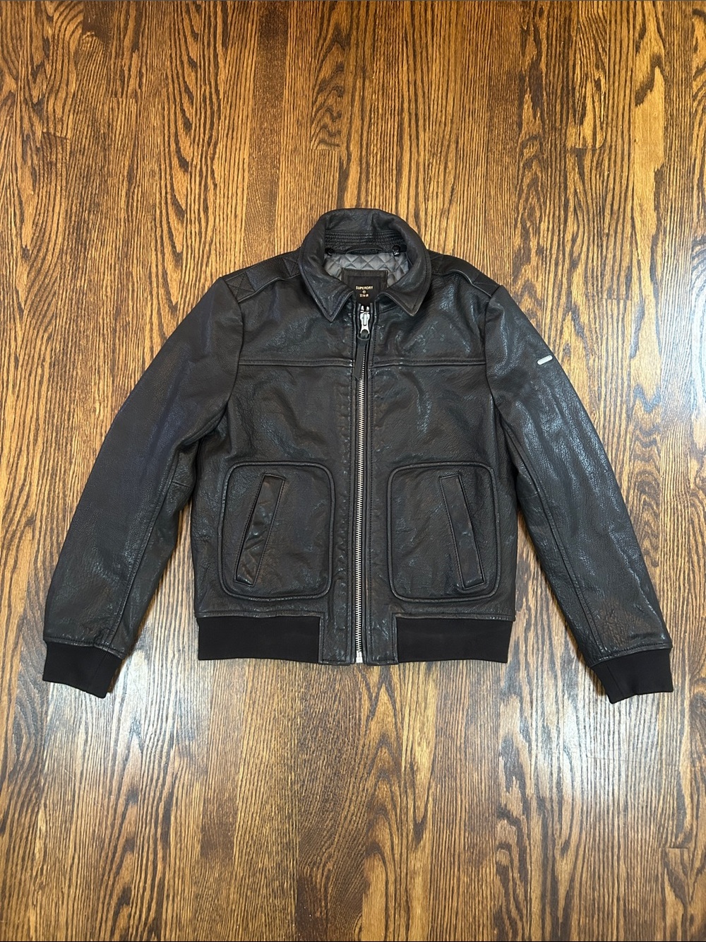 Superdry x Yokohama Leather Jacket
